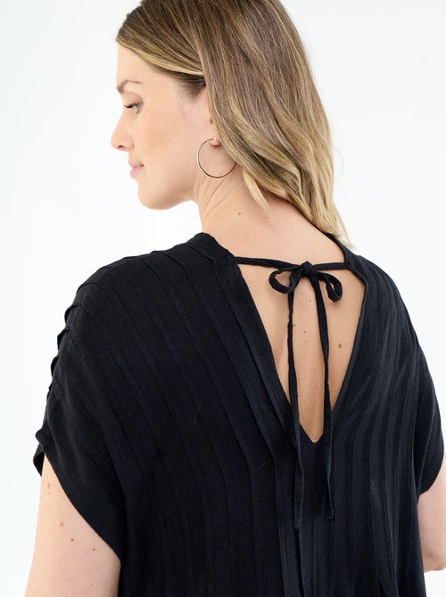 Robe de maternité en lin mélangé - Kiabi