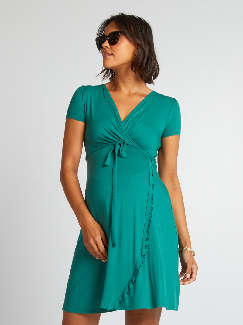 Robe de maternité Vert - Kiabi
