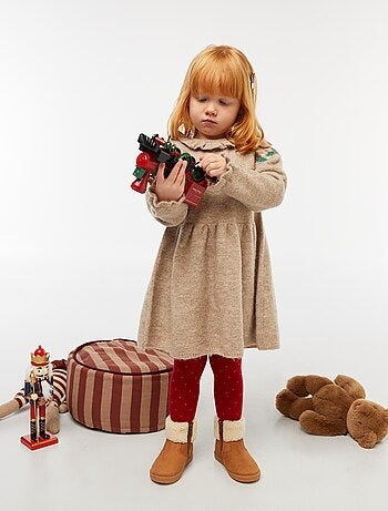 Robe de Noël avec collerette