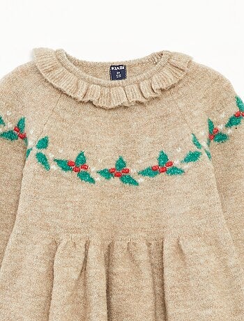 Robe de Noël avec collerette