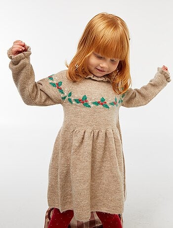 Robe de Noël avec collerette