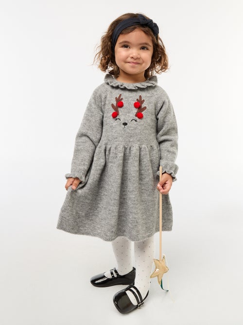 Robe de Noël avec collerette - Kiabi