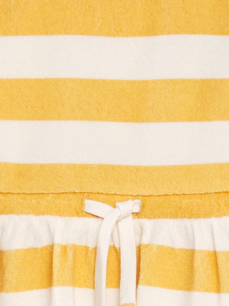 Robe de plage en éponge Jaune - Kiabi