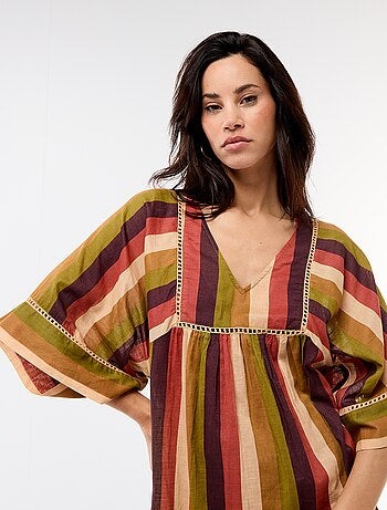 Robe de plage mi-longue