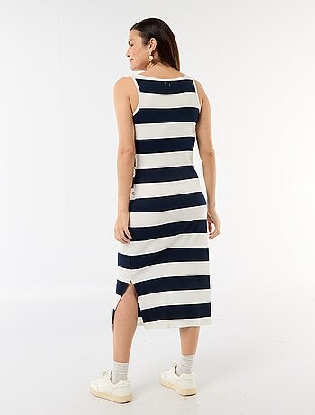 Robe débardeur de maternité en rib