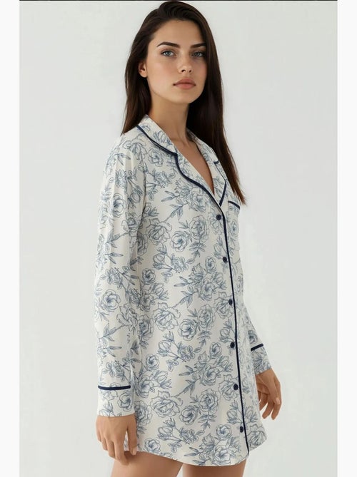 Robe décontractée à col mini et imprimé hiccup - Kiabi