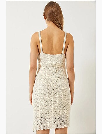 Robe d'été en tricot doublée sans manches lucci