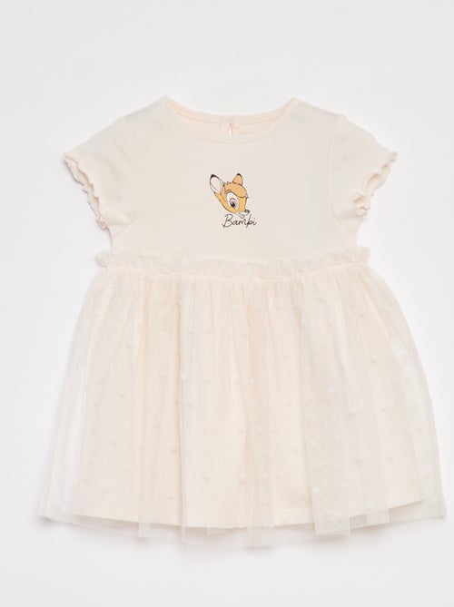 Robe 'Disney' à manches courtes avec bas en tulle - Kiabi