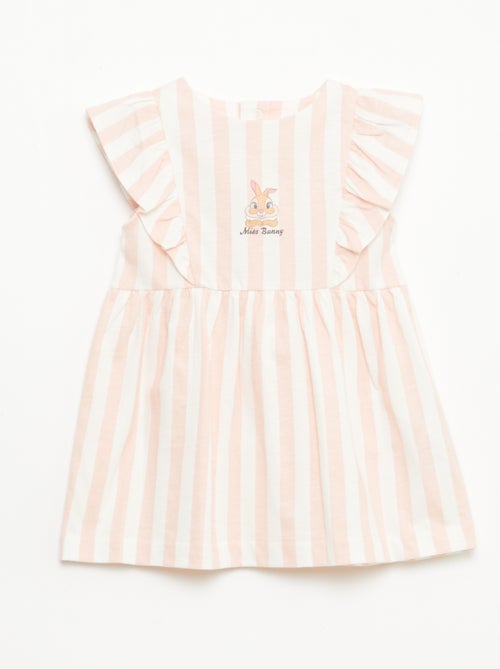 Robe 'Disney' avec volants en coton léger - Kiabi