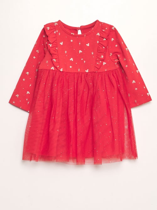 Robe 'Disney' en jersey + tulle - Kiabi