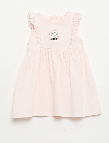 Robe 'Disney' unie sans manches avec volant sur le plastron