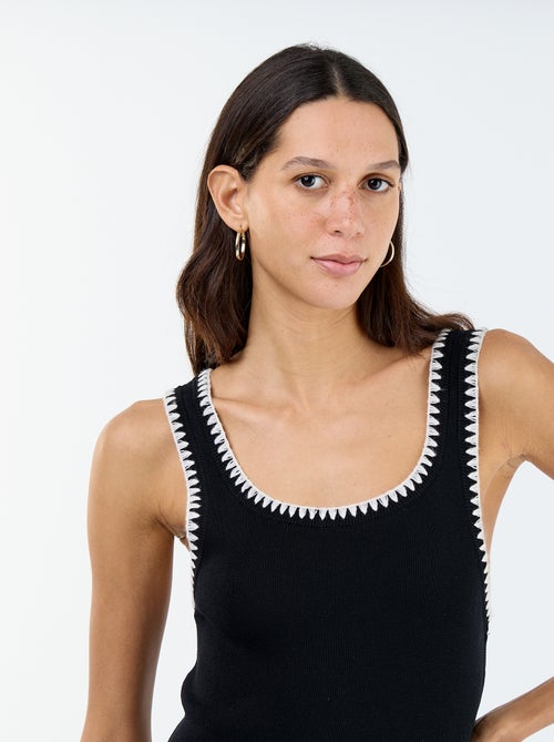 Robe droite en maille tricot - Kiabi