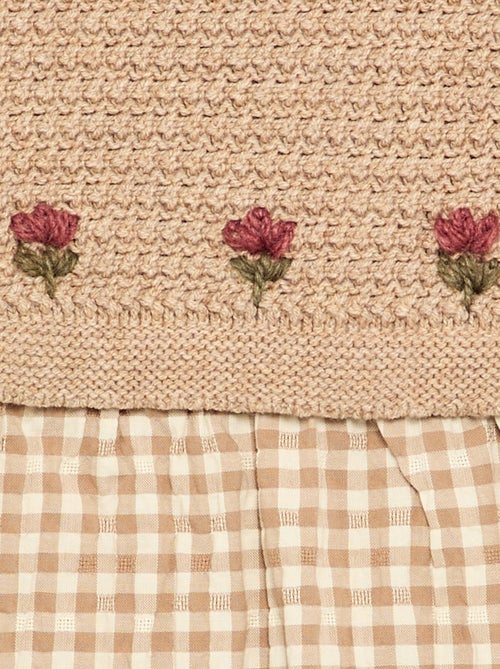 Robe effet 2 en 1 avec haut en maille tricot - Kiabi Robe effet 2 en 1 avec haut en maille tricot - Kiabi