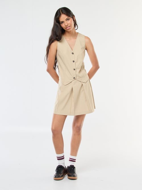 Robe effet 2 en 1 gilet de costume + jupe - Kiabi
