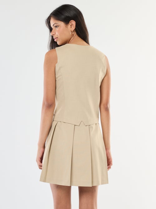 Robe effet 2 en 1 gilet de costume + jupe - Kiabi