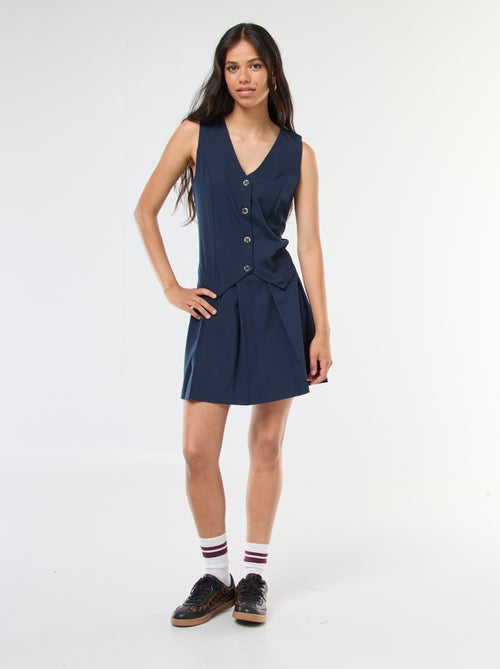 Robe effet 2 en 1 gilet de costume + jupe - Kiabi