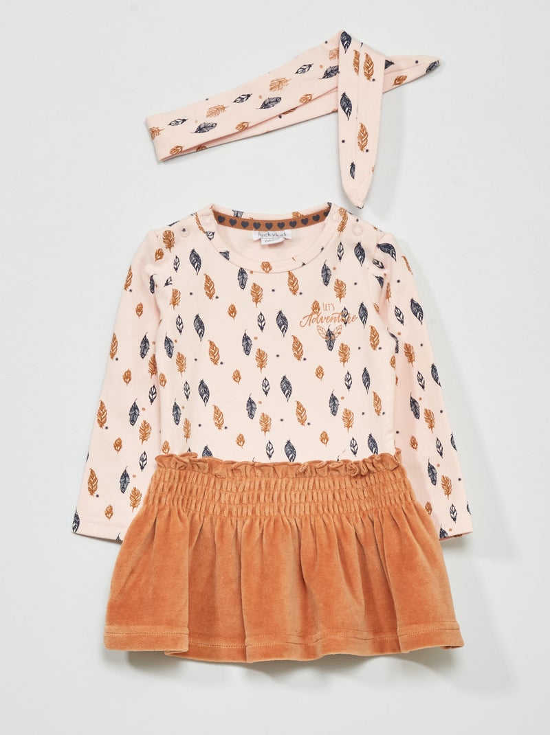 Robe effet 2 en 1 Rose - Kiabi