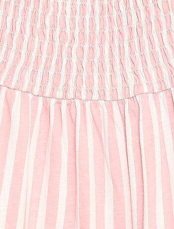 Robe en coton à fines bretelles imprimée