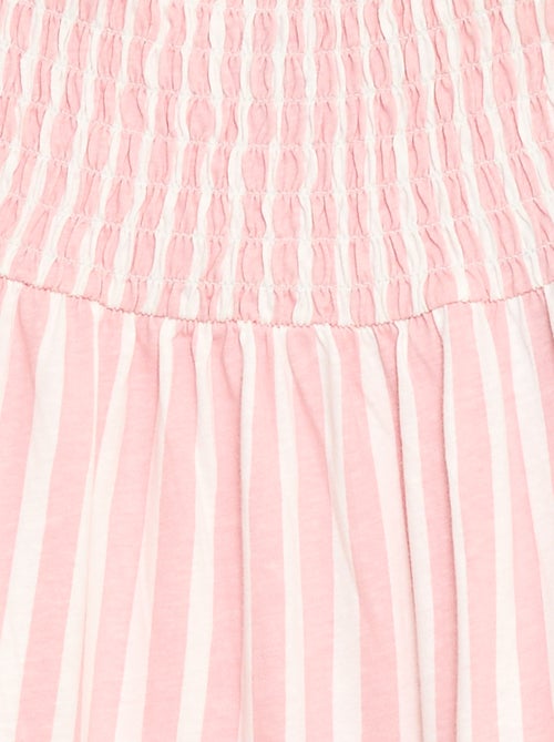 Robe en coton à fines bretelles imprimée - Kiabi