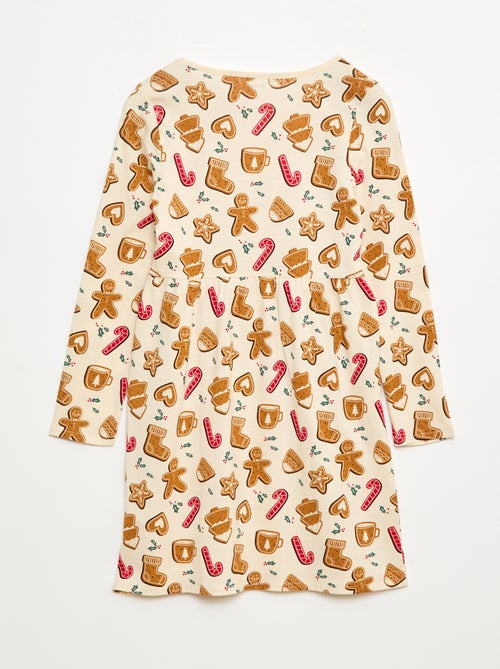 Robe en coton à motif - Kiabi