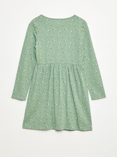 Robe en coton à motif - Kiabi