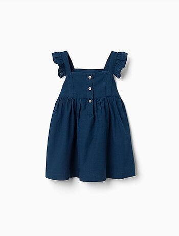 Robe en coton avec bretelles à volants you&me