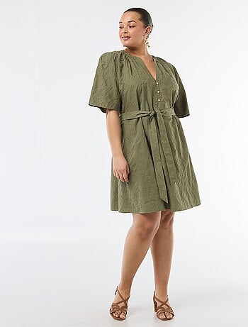 Robe en coton avec broderies anglaises