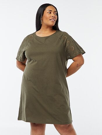 Robe en coton avec broderies