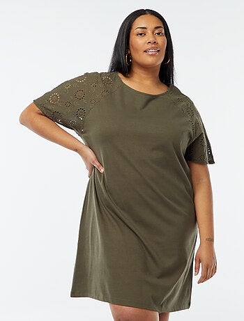 Robe en coton avec broderies