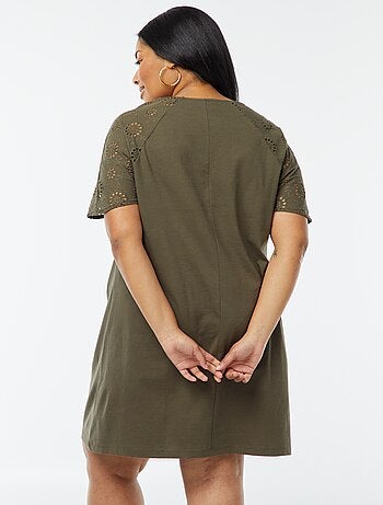 Robe en coton avec broderies