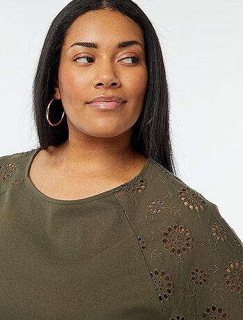 Robe en coton avec broderies