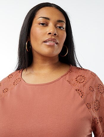 Robe en coton avec broderies