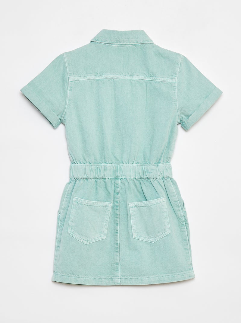 Robe en denim Bleu - Kiabi