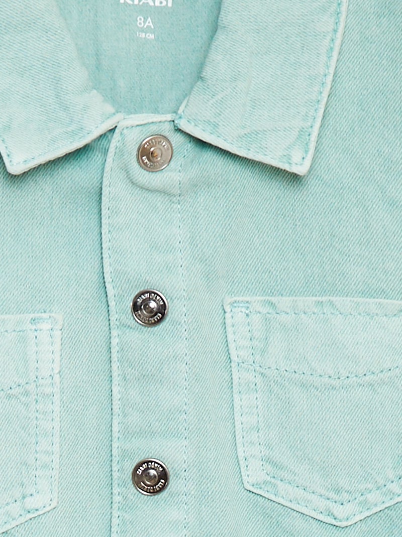 Robe en denim Bleu - Kiabi