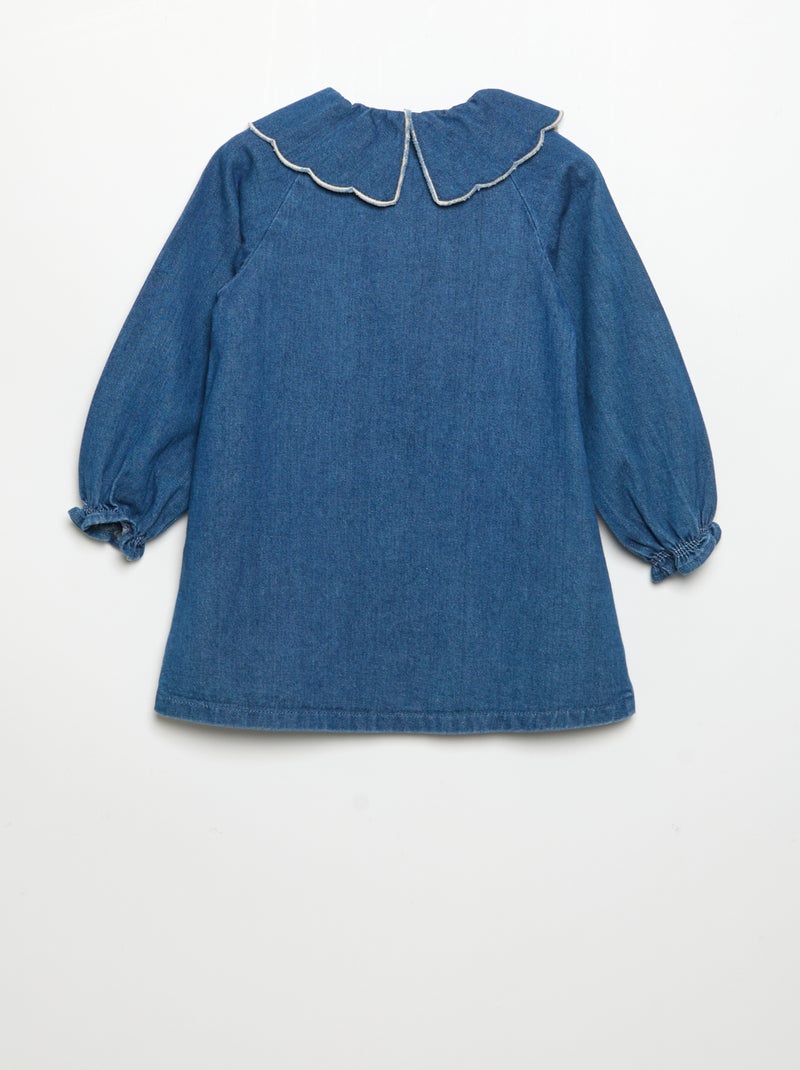 Robe en denim Bleu - Kiabi