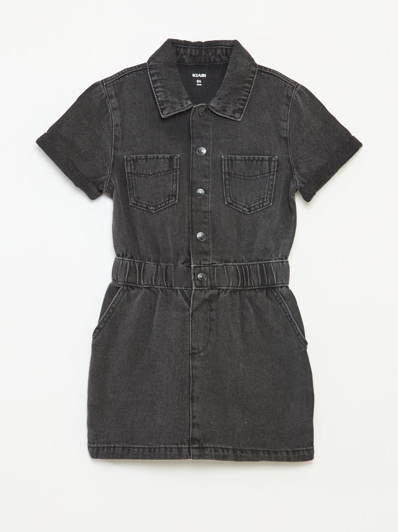 Robe en denim Gris - Kiabi