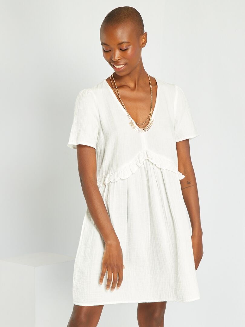 Gaze de shop coton robe