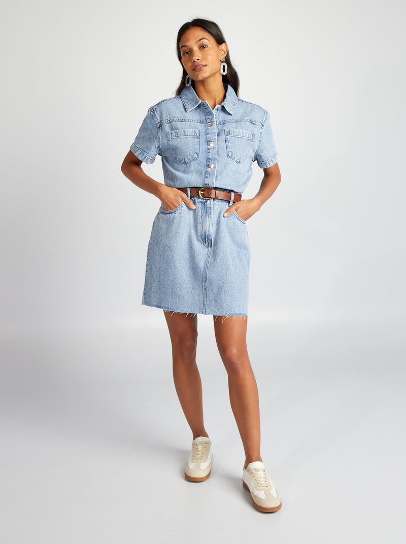 Robe en jean Bleu - Kiabi