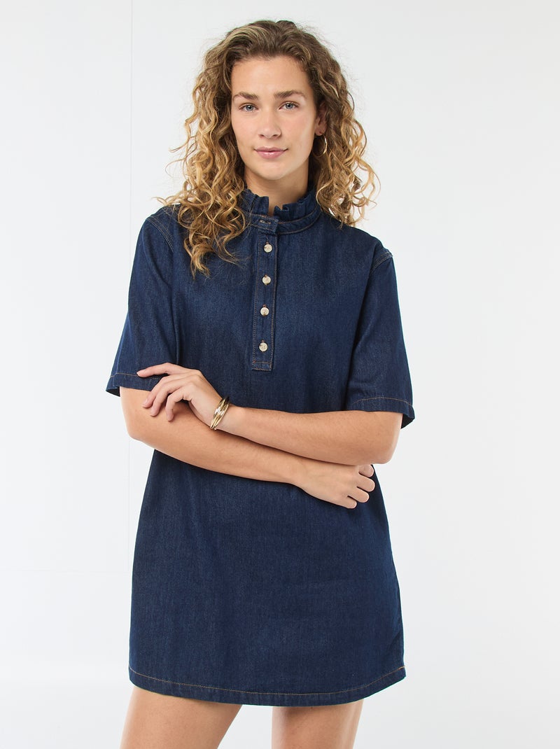 Robe en jean Bleu brut - Kiabi