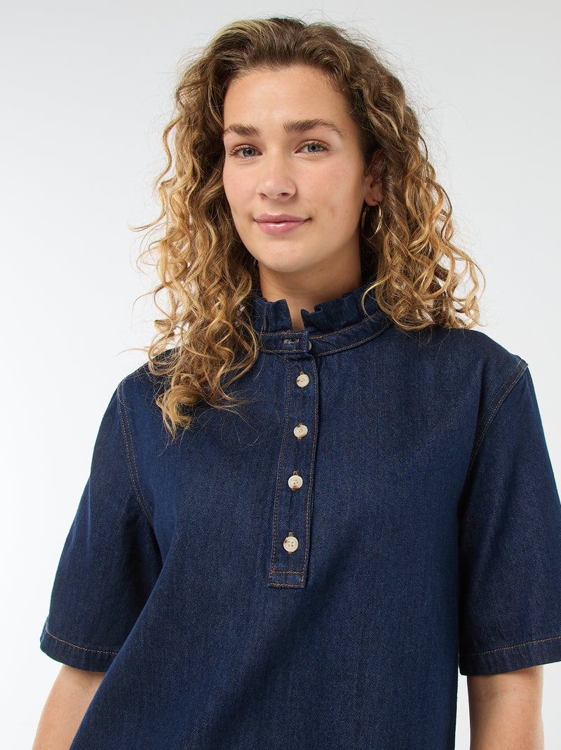 Robe en jean Bleu brut - Kiabi