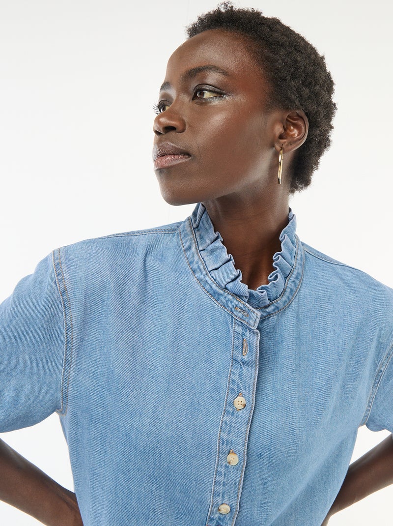 Robe en jean Bleu - Kiabi