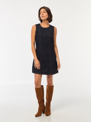 Robe en jean courte