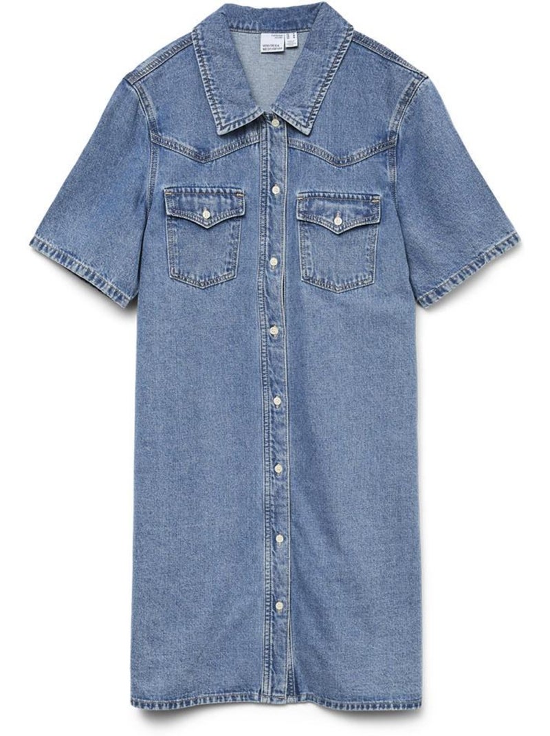 Robe en jean femme vero moda Bleu - Kiabi