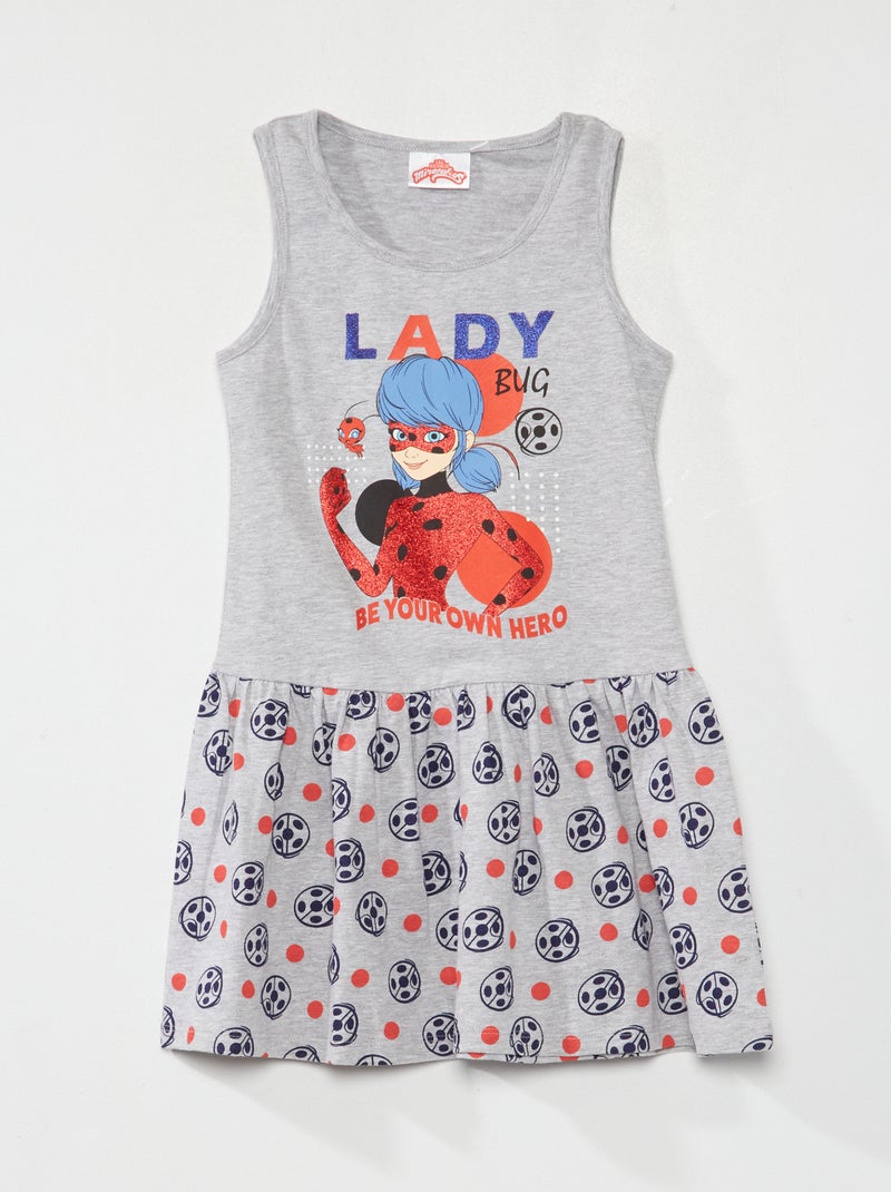 Robe en jersey 'Miraculous' gris - Kiabi