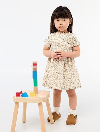 Robe en lin mélangé avec ceinture