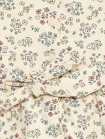 Robe en lin mélangé avec ceinture