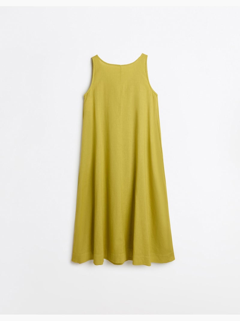 Robe en lin, mo fashion Jaune - Kiabi
