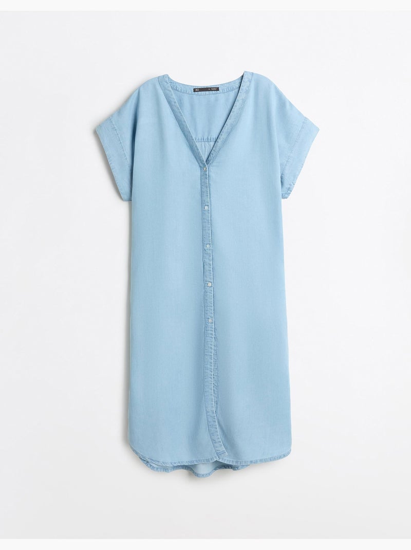 Robe en lyocell, MO Fashion Bleu - Kiabi