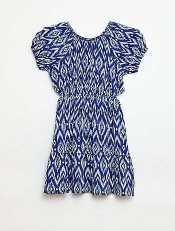 Robe en maille ajourée sur les côtés