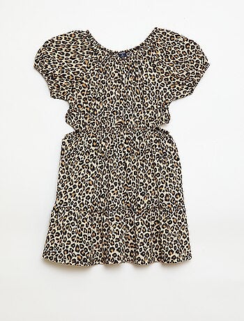 Robe en maille ajourée sur les côtés